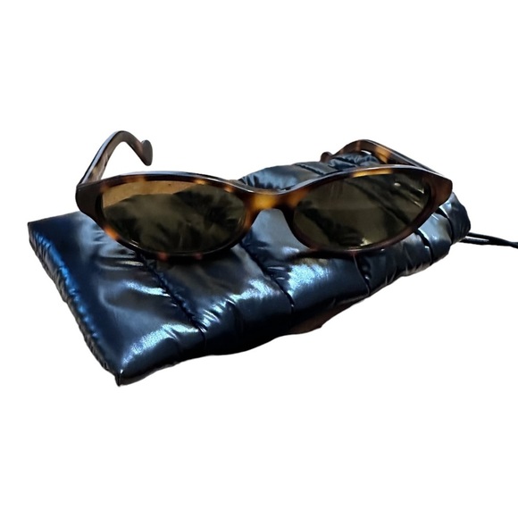 NWOT Moncler oval-frame tortoiseshell acetate sunglasses - Picture 7 of 10